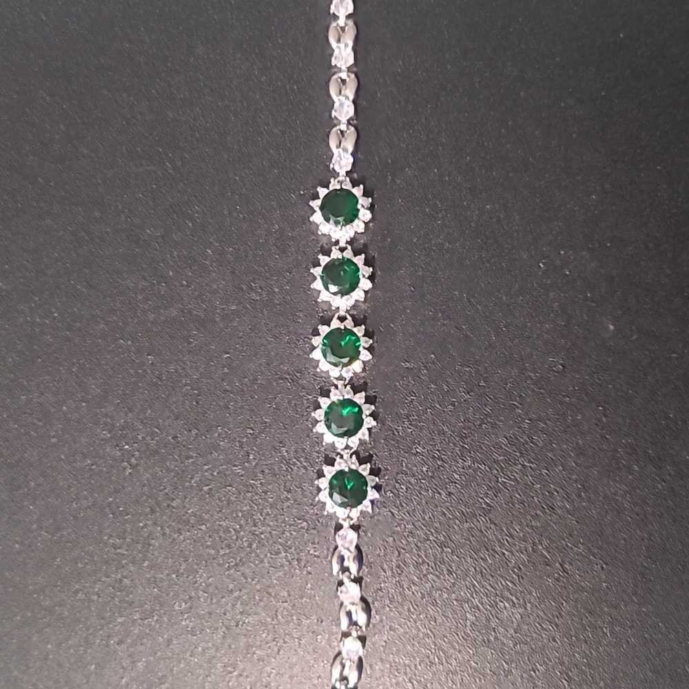 Rainbow Emerald Cut Rectangle Multi-Color Baroque… - image 2